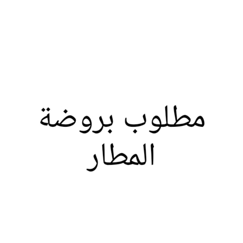 مطلوب أرض بروضة المطار