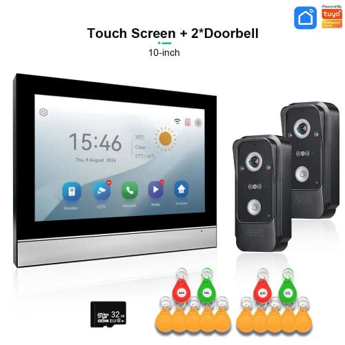 Video Door Bell System W/Unlocked
