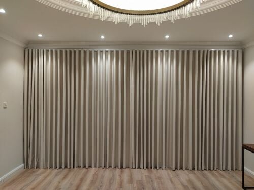 wave design curtains