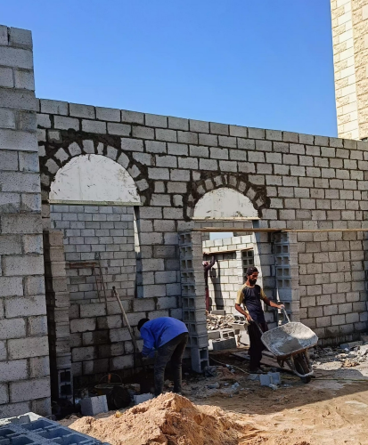 construction new  majlis  making