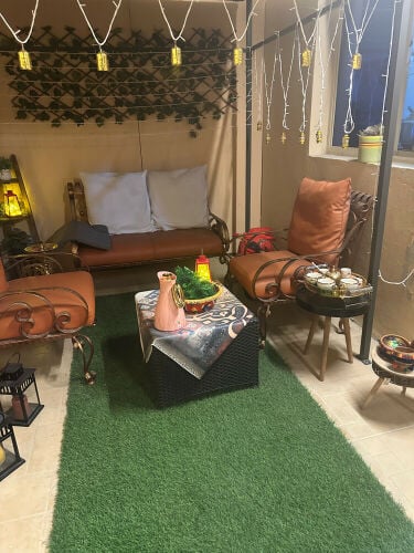 طقم حديقه للبيع  مع سجاد منتوع
