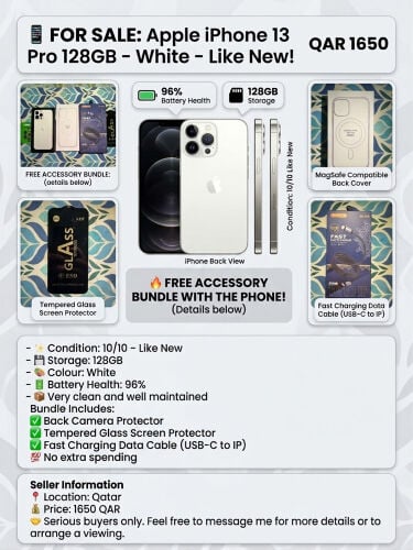 iPhone 13 Pro 128GB | White | 96% B