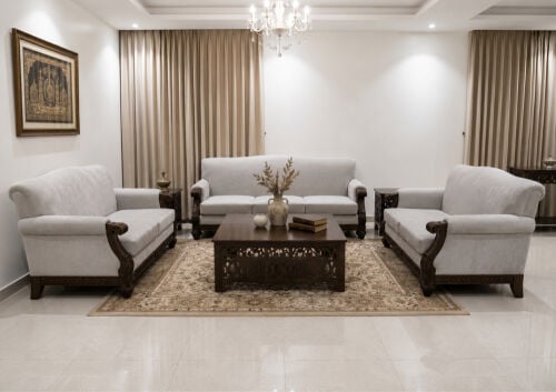 American wooden sofa
