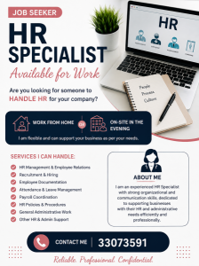 HR AND ADMIN SPECIALIST
