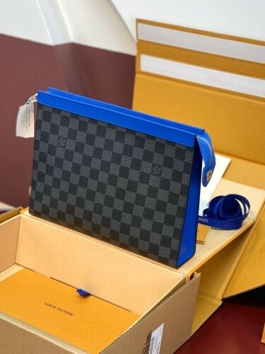 lv voyage pouch bleu