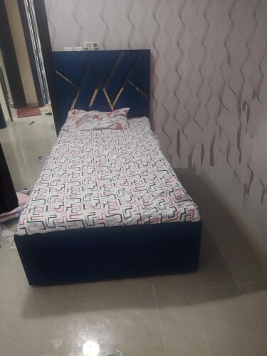 Bed with mattress