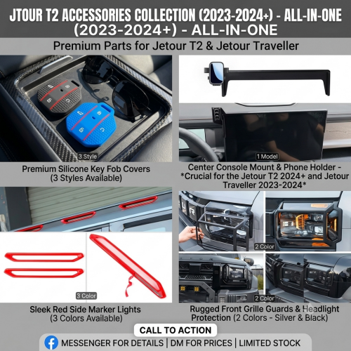 jetour t2 accessories 2023-2026