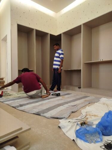 new making cabinet, bed,wardrobe,