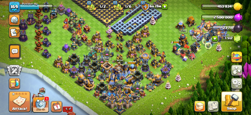 Clash of clan 18 half max for sell