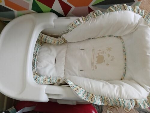A child's chair and bed