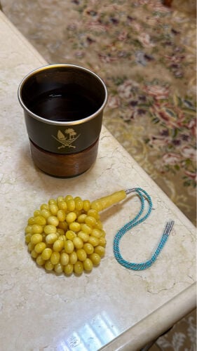 مسباح كهرم ذروي مبرقع خفيف