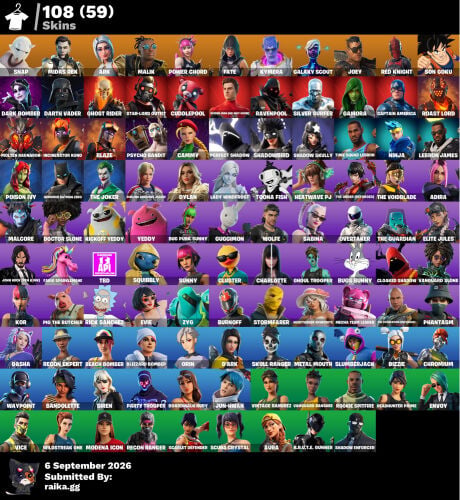 للبيع حساب فورت نايت قديم