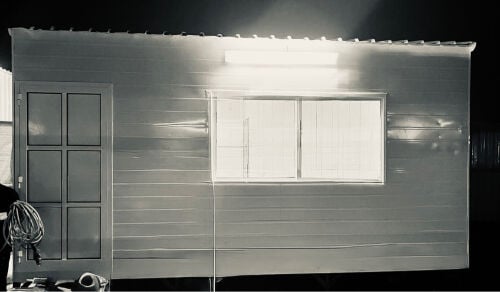 Cabin toilet kitchen
