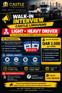 URGENT HIRING LIGHT + HEAVY DRIVER