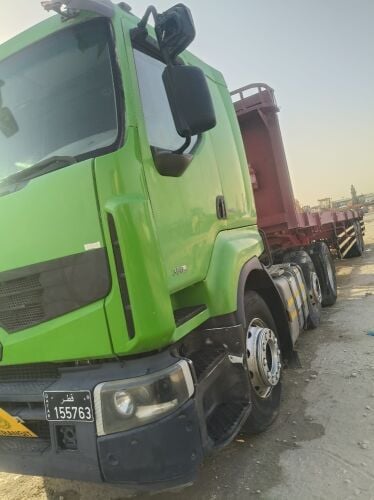 Renault tractor head with trailer