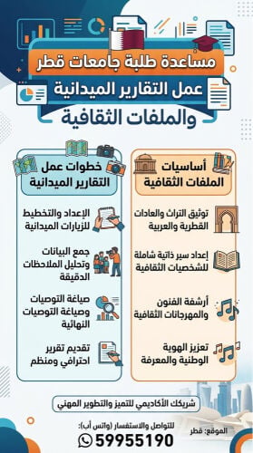 عمل التقارير الميدانية.
