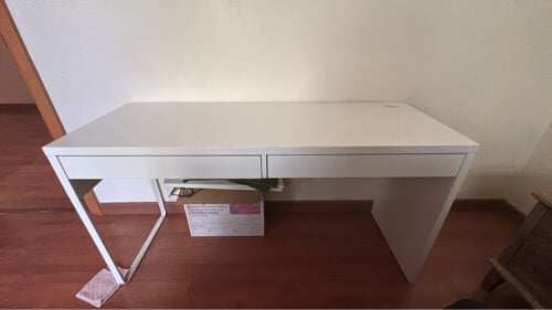 IKEA White Desk with 2 Drawers – Go