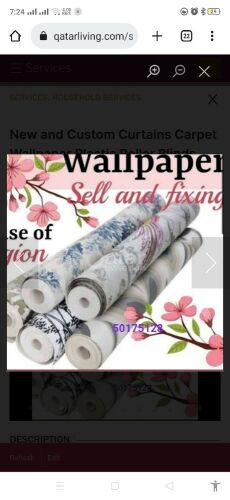 Wallpaper selling and fixing