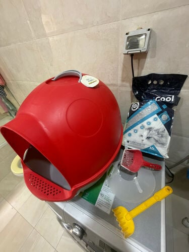 صندوق رمل للقطط و قيس رمل جديد