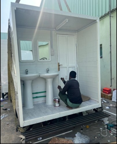 Cabin toilet kitchen