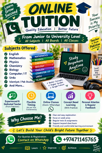 Online Teacher Availble