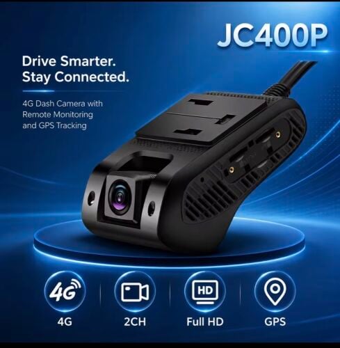 JC400P  4G Dashcam with gps tracker