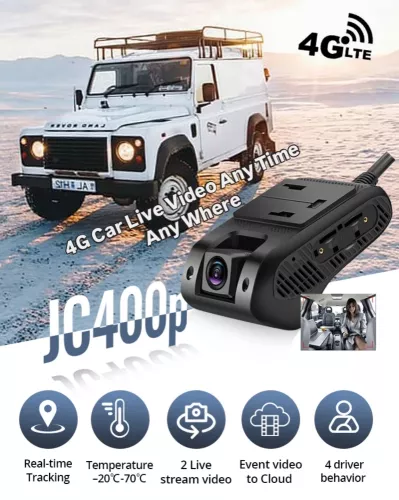 jc400p 4G Car DasCam security cam