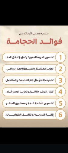 الحجامه الطبيه وقائيه وعلاجيه