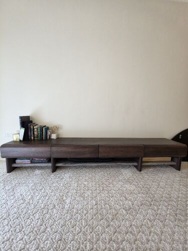 Scepter TV Unit Marble - Brown