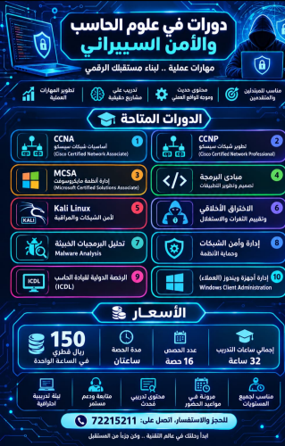 دورات في الحاسب والأمن السيبراني