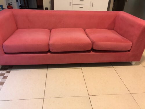 Pink couch set