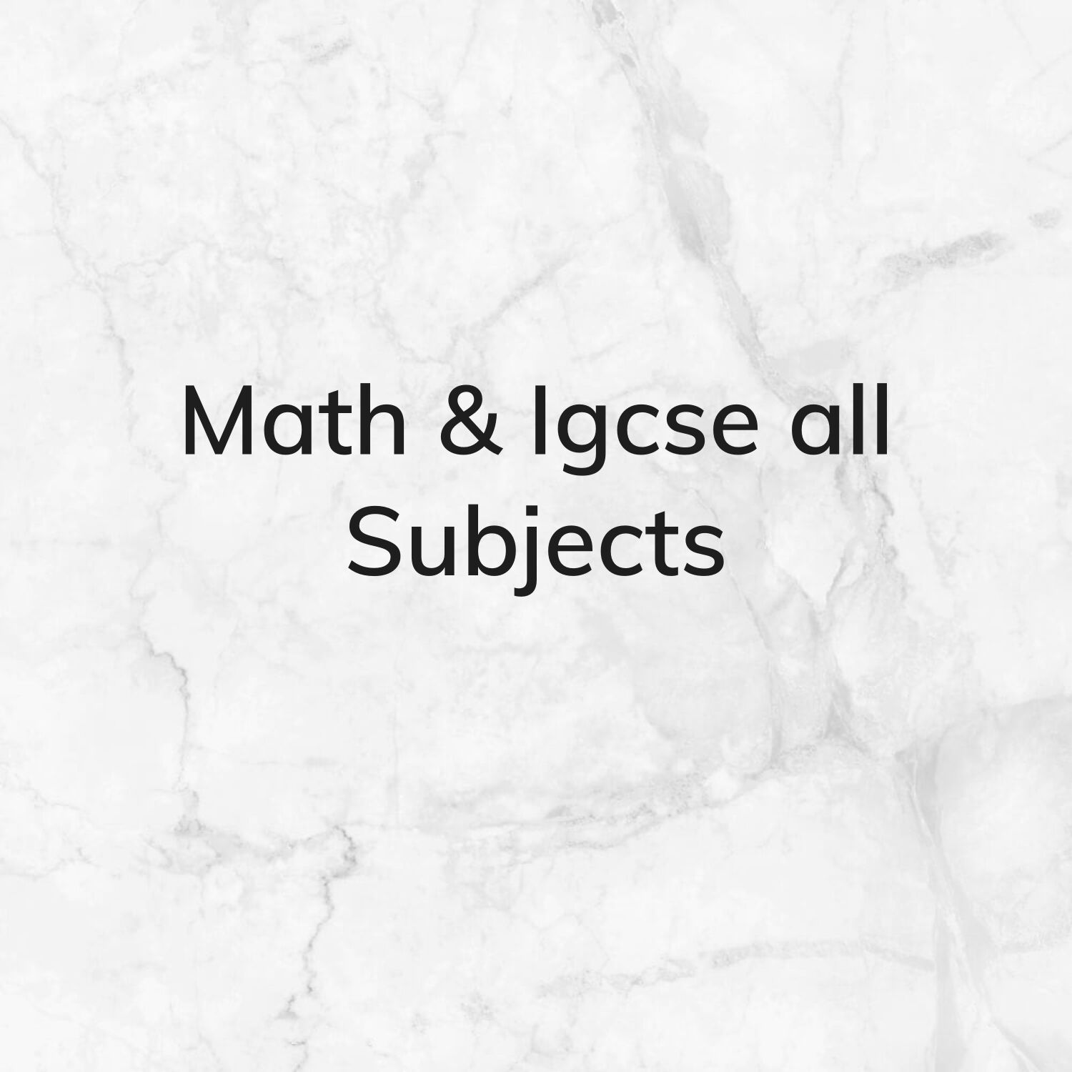 Maths IGcSe and More