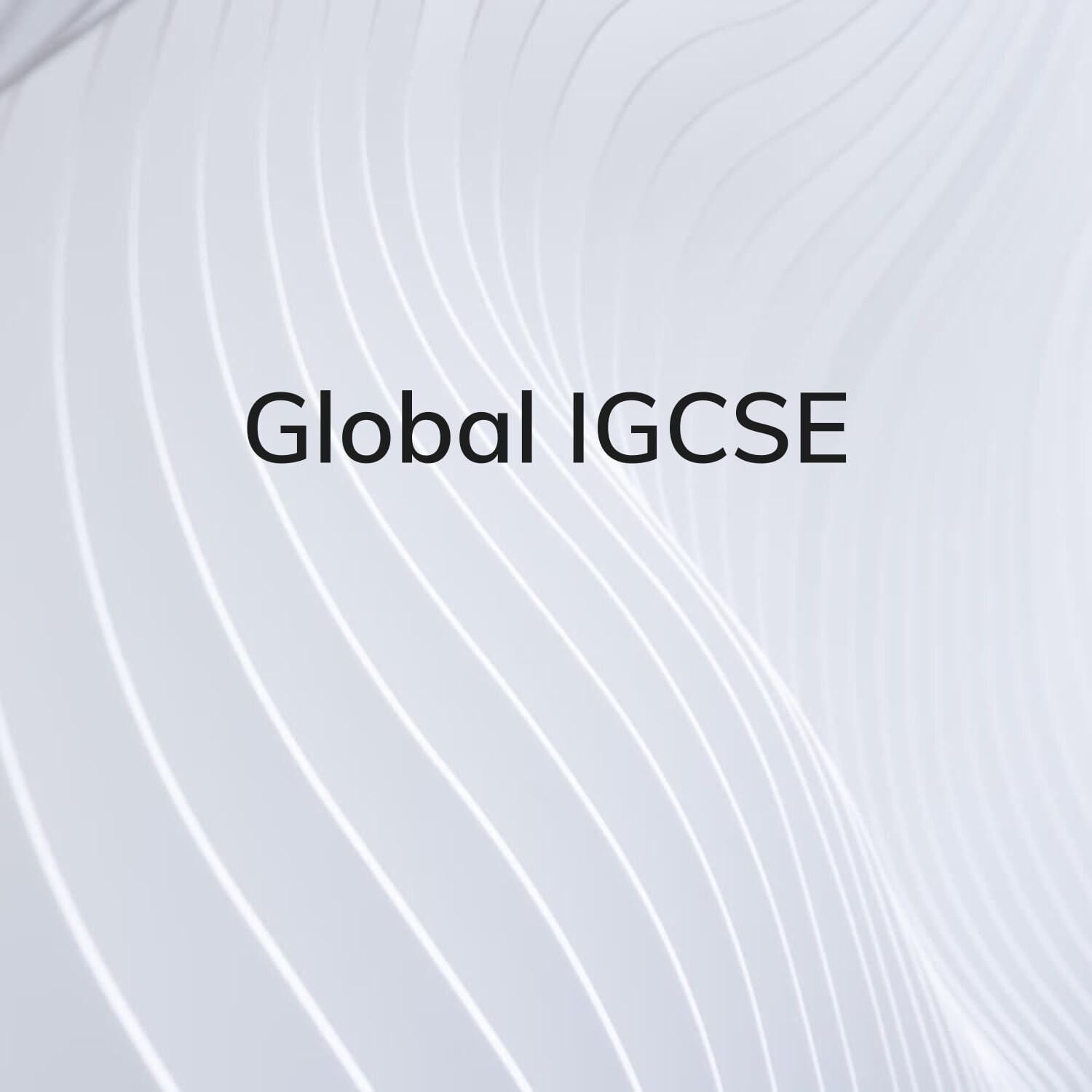 Global Citizenship IGCsE