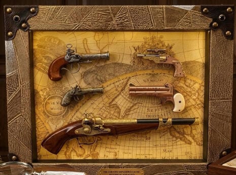 Distinctive weapon display board