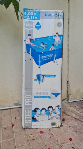 brand new steel pro swimming pool