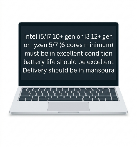 I need laptop