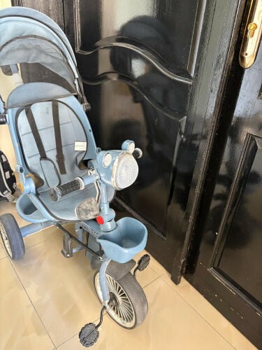 Kids Tricycle with Push Handle & Ca