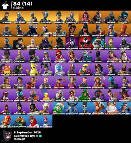 حساب فورت نايت نادر رقصه فلوس 
