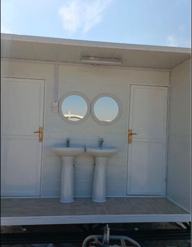 cabin toilet kitchen