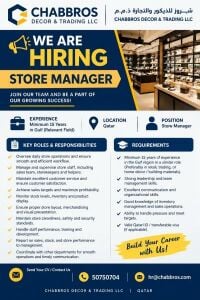 STORE MANAGER GULF EXP