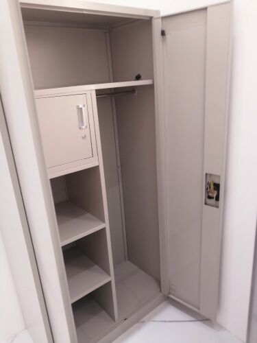 Steel two doors wardrobe.