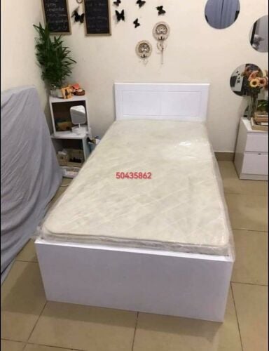 single bed with mattress new