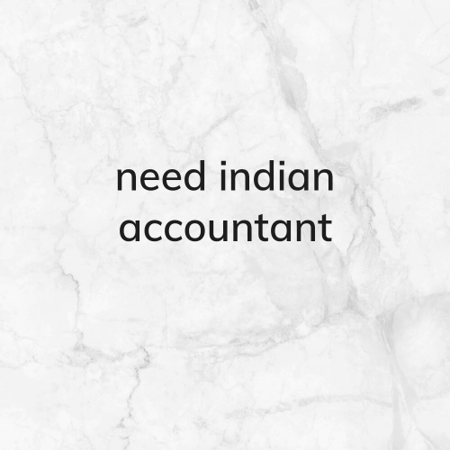 Need indian accountant