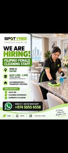 URGENT HIRING: Filipino Female Clea