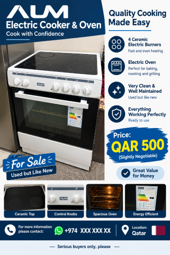 alm electric cooker and oven