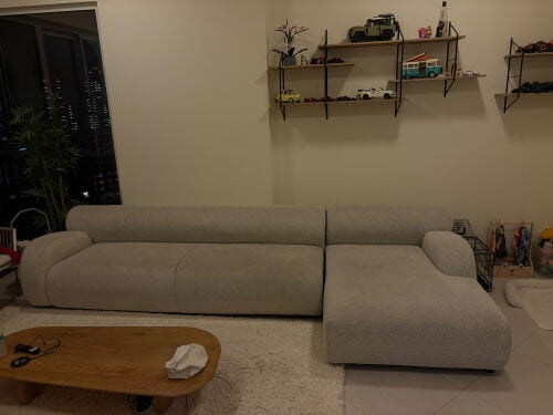 Corner Sofa Cream Color - Perfect