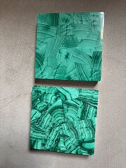 2 Malachite Coasters