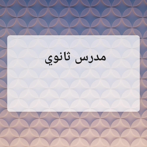 مدرس مصري