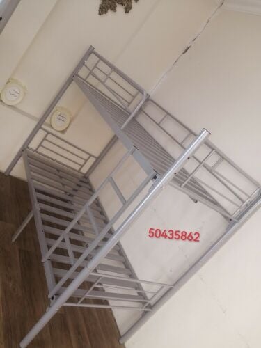 double bunk bed silver;