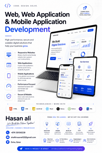 خدمات تطوير المواقع وتطبيقات الوي